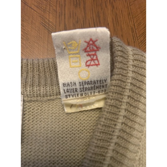 Vintage Arnold Palmer Sweater Vest Men's XL Beige Golf Grandpa Core Retro - Picture 7 of 10